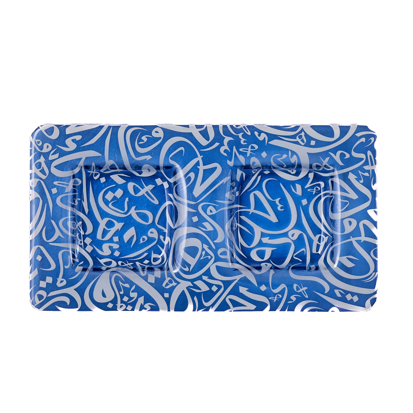 Arabic Calligraphy Compartment Blue