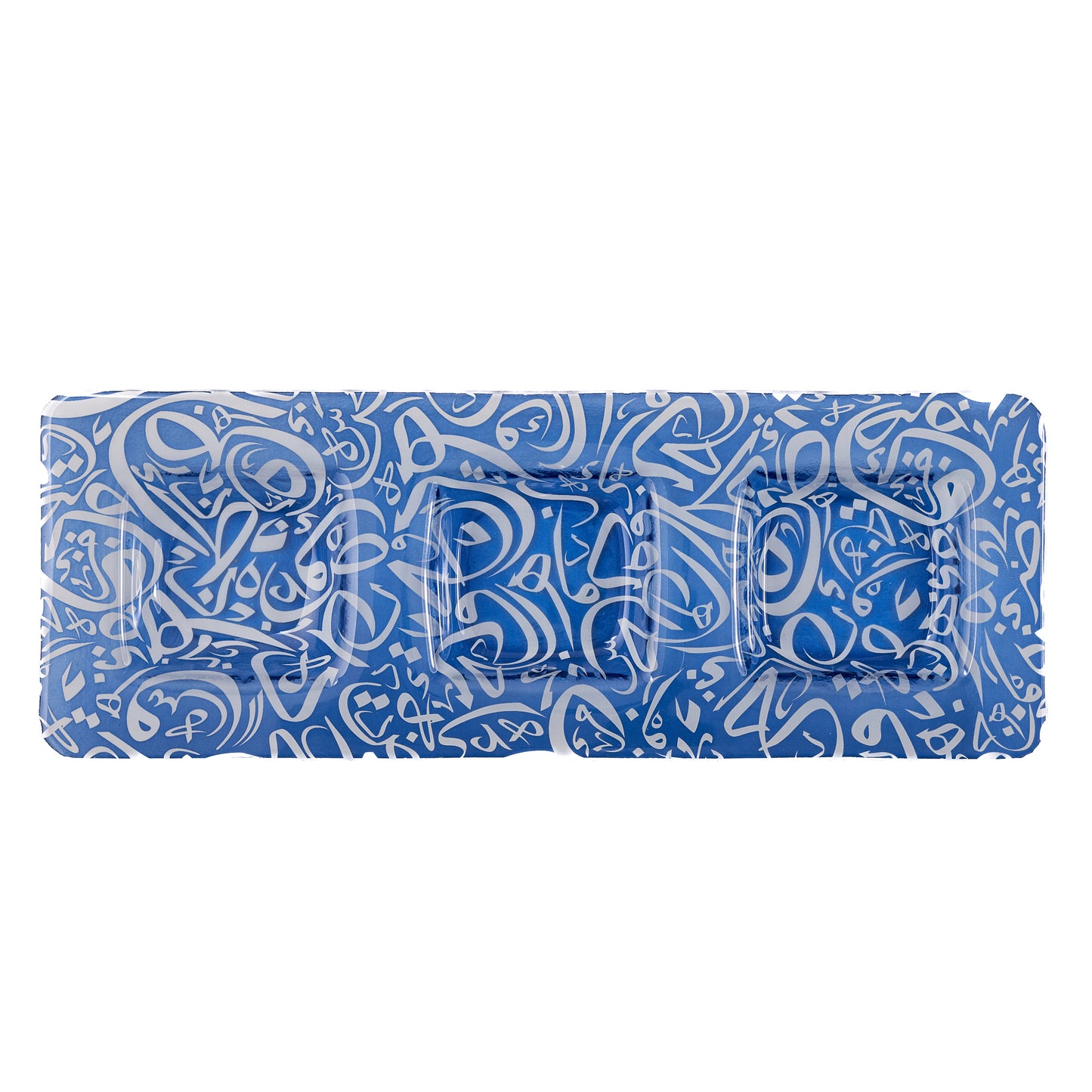 Arabic Calligraphy Compartment Blue