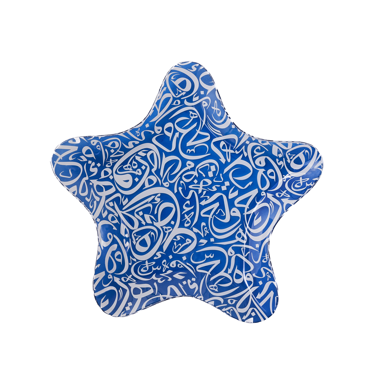 Arabic Calligraphy Star Blue