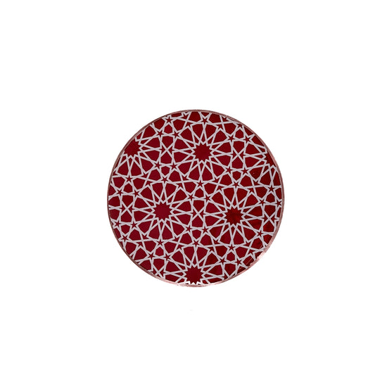 Arabesque Coaster Burgundy