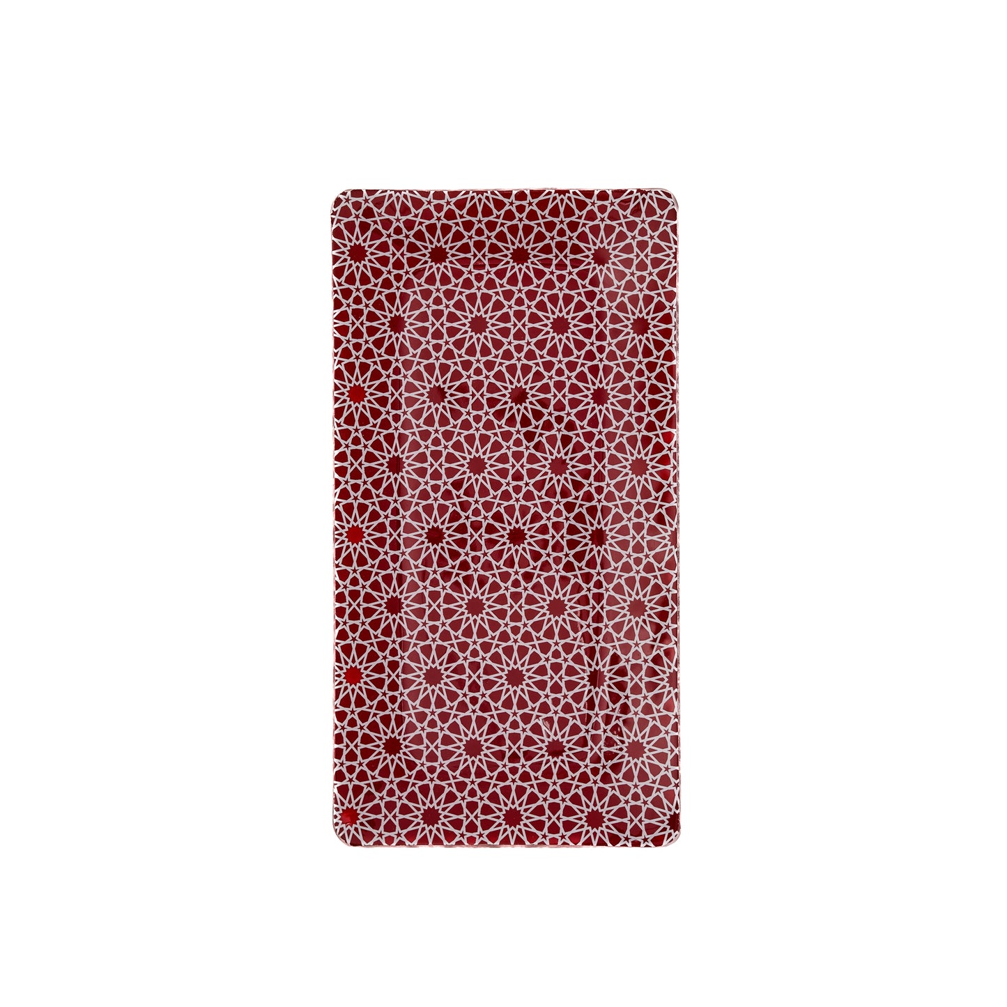 Arabesque Tray Burgundy