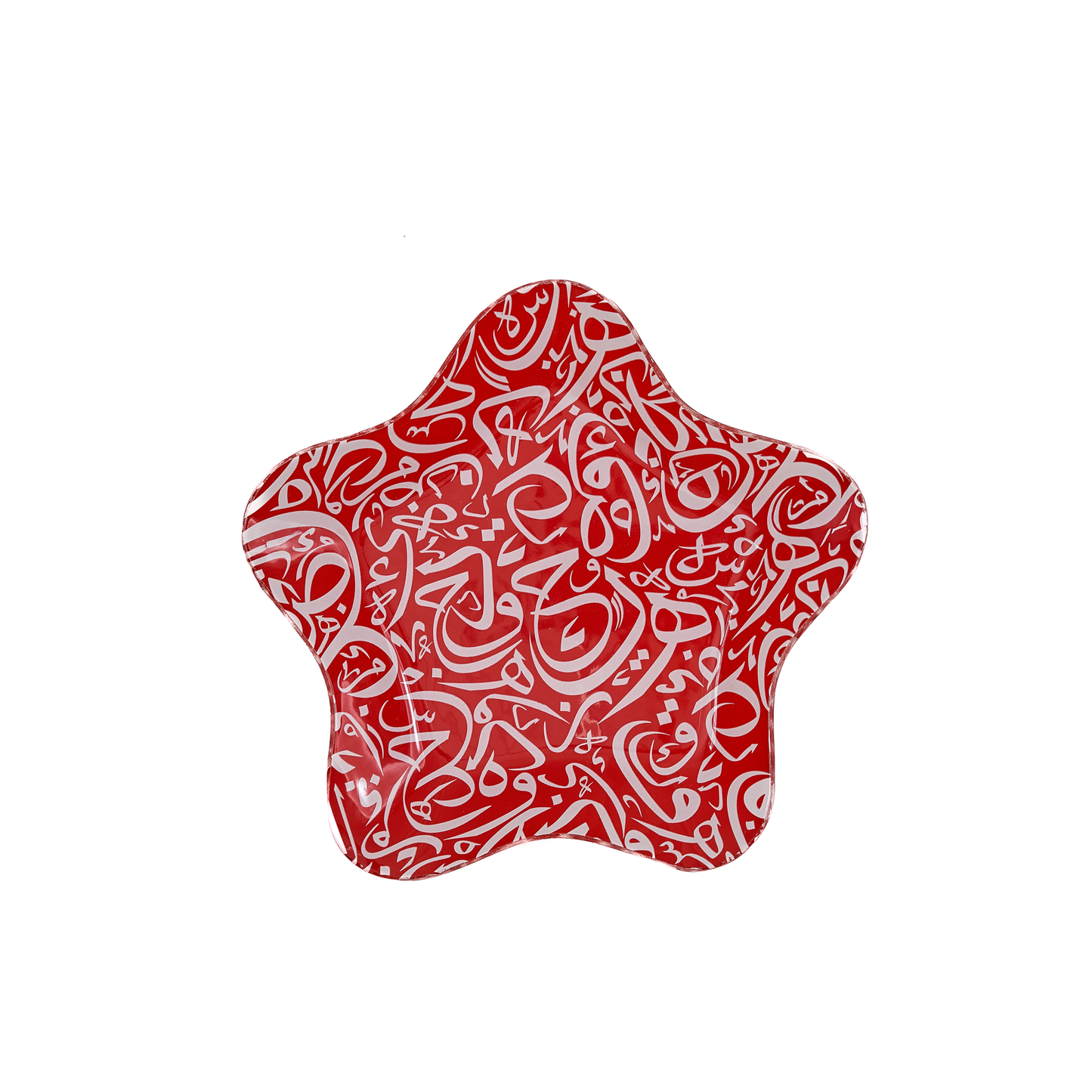 Arabic Calligraphy Star Red