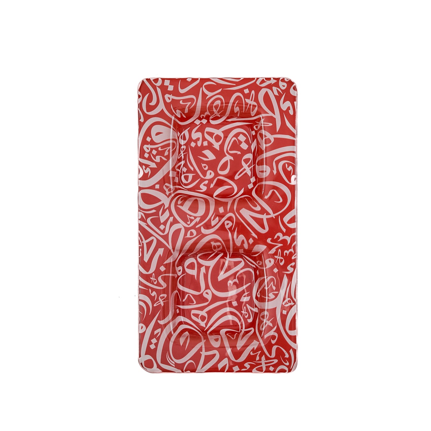 Arabic Calligraphy Compartment Red