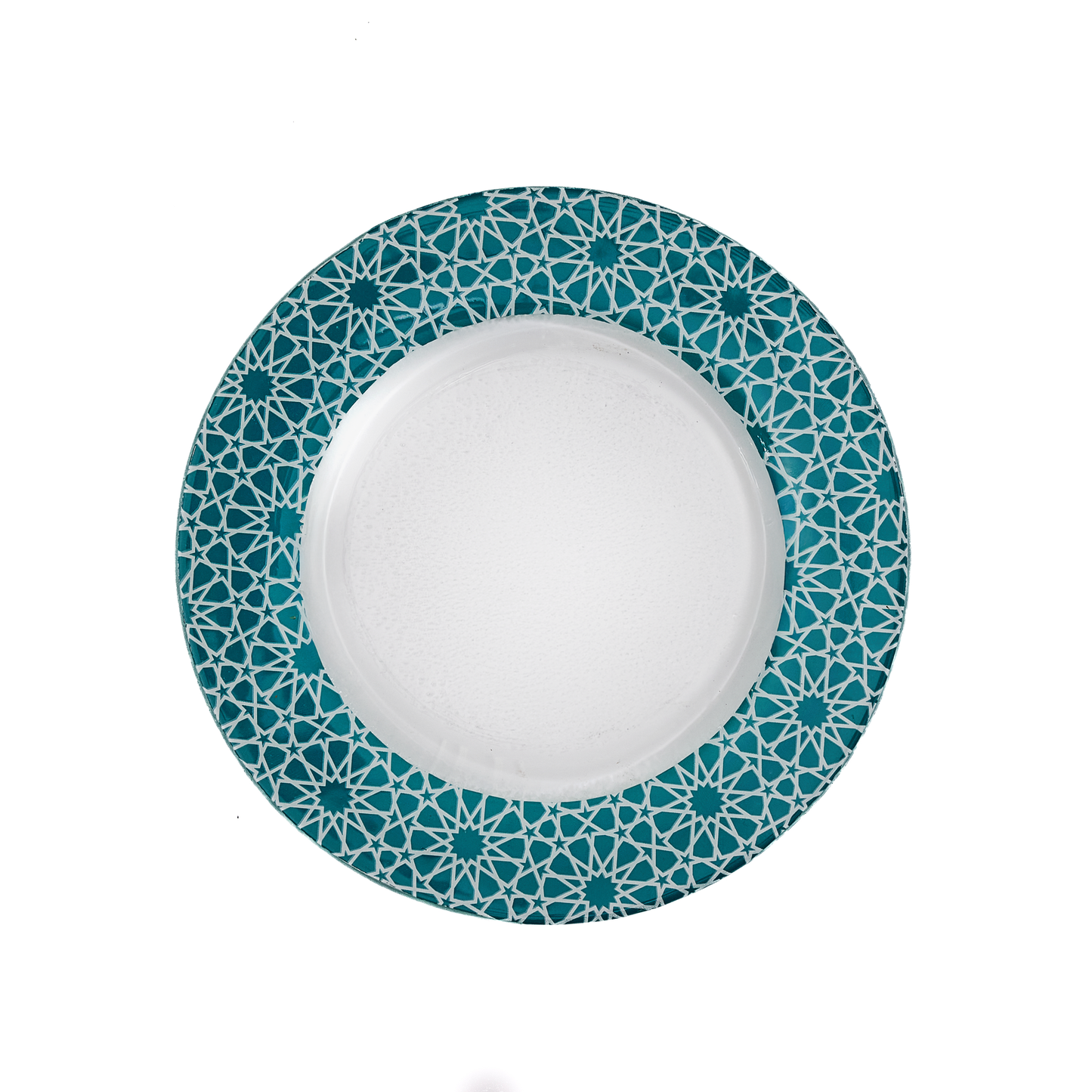 Arabesque Round Plate Trquoise