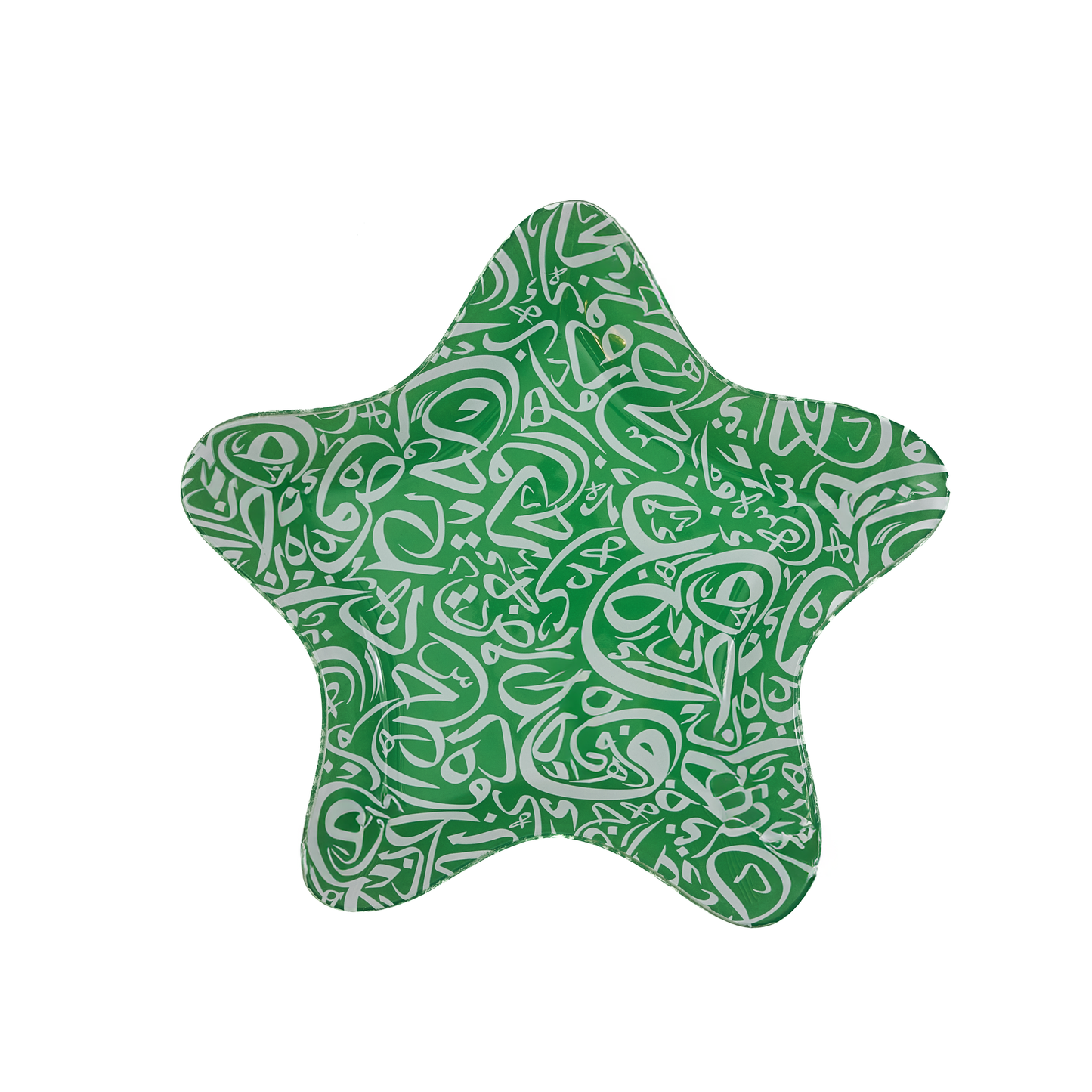 Arabic Calligraphy Star Green