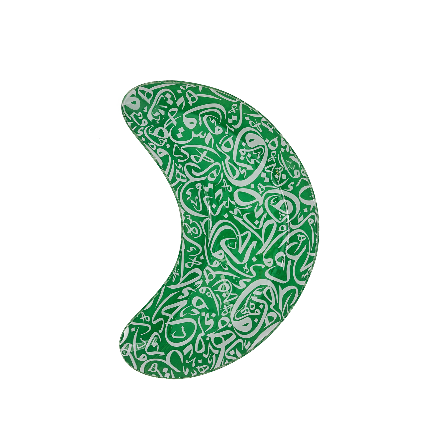 Arabic Calligraphy Crescent Green