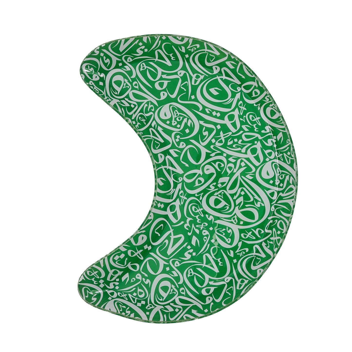 Arabic Calligraphy Crescent Green